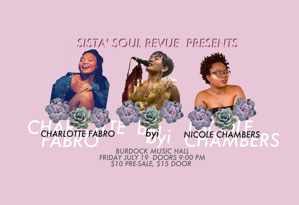 event poster for sista' soul revue 
